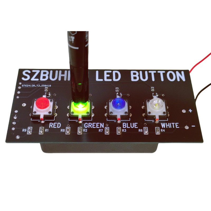 3.3V 5V PCB Mount DIP Illuminated Momentary Tactile Push Button
