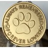 RecoveryChip Dog Memorial Always Remembered Forever Loved - Paw Prints