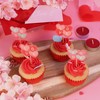 PME Valentines Cupcake Toppers - Candy Hearts (Pack of 24)