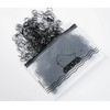 1000PCS, Mini Black Hair Rubber Bands with Storage Bag, Small