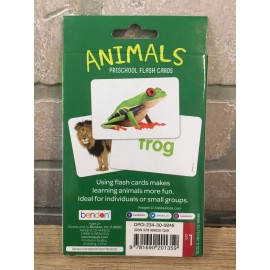 Bendon NEW Bendon 36 Flash Cards Preschool ANIMALS Flash Cards Ages 3+