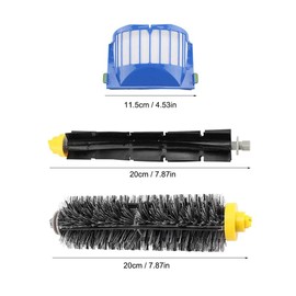 TOPINCN Cepillo Flexible De Cerdas Cepillos Laterales Armados Kit De Accesorios De Repuesto para Serie 600