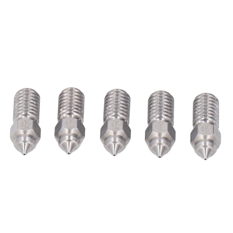 0.4mm Nozzles Kit High Flow High Temp Resistant Stainless Steel