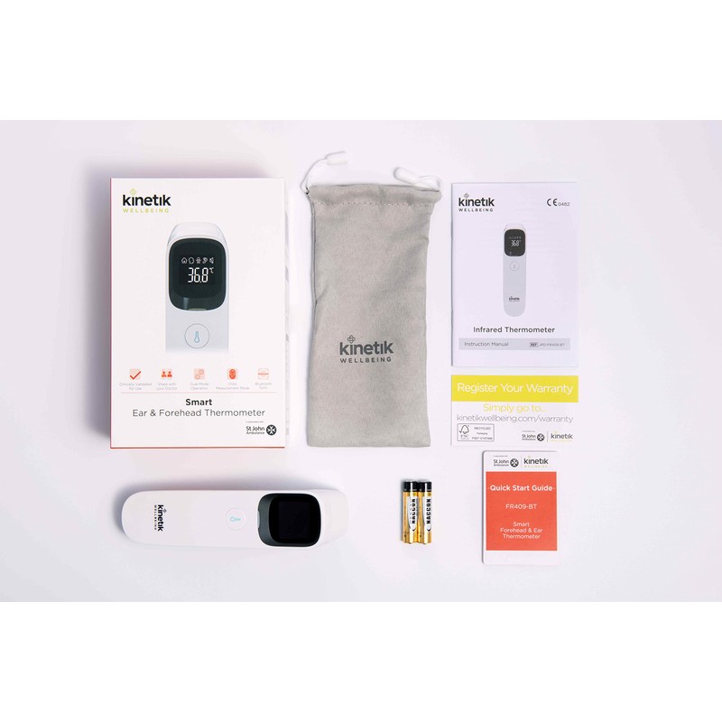 Kinetik Wellbeing Smart Ear and Non-Contact Thermometer – In Association