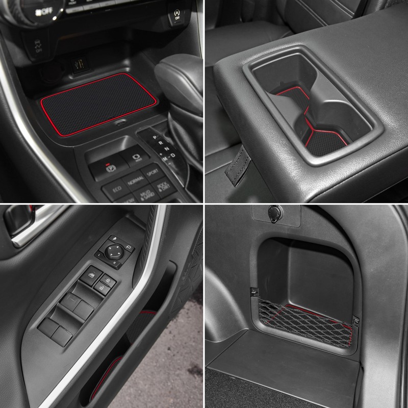 SENSHINE 3D Cup Holder Insert for Toyota Rav4 Accessories 2019-2023