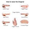 5pcs Oval Finger Splint，Finger fixation splint，Trigger Finger Splints，Waterproof Finger Protectors，Children's