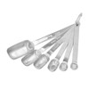 6PCS Rectangle Measuring Spoon Set Stainless Steel Accurate Clear Marking