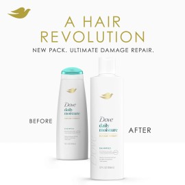 Dove Nutritive Solutions Daily Moisture Shampoo Pack of 4 for Dry Hair 12 Fl Oz