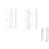 Square Forend Strike and Fixing Pack - Suitable for Sashlocks