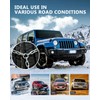 SCITOO KN130 Snow Chains For Car Pickup Trucks SUV,Universal Emergency