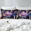 Feelyou Cats Comforter Set Galaxy Cute Cat Bedding Set for