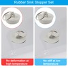 Hibbent 6 Pieces Drain Stopper, Rubber Kitchen Sink Drain, Sink