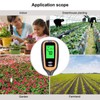 Soil Moisture Meter 4 in 1 Digital Backlight Plant Temperature