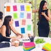 (12 Pack) Lined Sticky Notes 4x6 Inch, 12 Bright Colors