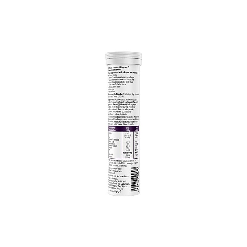 Collagen Effervescent - Marine Collagen & Vitamin C Supplement -
