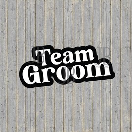 Team Groom Photo Prop - Size: 18" photo prop