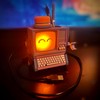 Light-Up Retro Storage Buddy for a Cozy Desk, Computer Pen