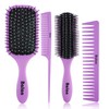 4 cepillos de pelo para mujer, peine para mujeres y