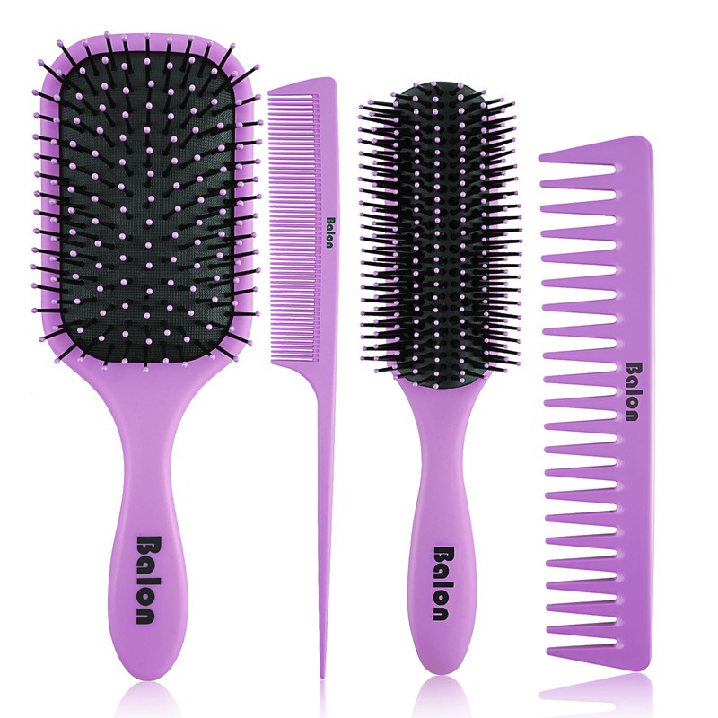 4 cepillos de pelo para mujer, peine para mujeres y