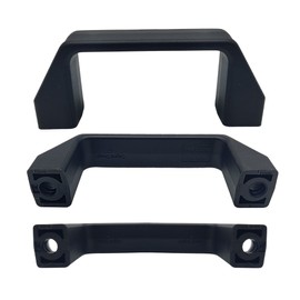 DOJA Industrial Bow Handle Plastic Pull Handle Pack 2 109 mm Plastic Handle Front Matt Black Handle Handle Plastic Handles Door Handle Plastic Handles for Industrial Tools