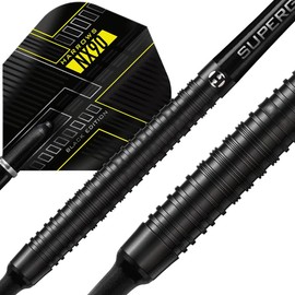 Harrows NX90 Black Soft Tip 90% Tungsten Darts Set 18g & 20g - Includes Black Supergrip Midi Shafts and Micron NX90 Flights 18g