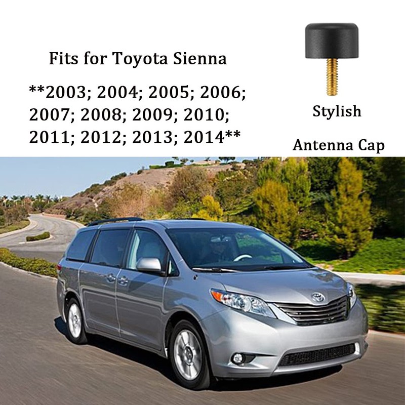 Custom Antenna Delete Cap for Toyota Tundra (1999-2024), Tacoma (1996-2016),