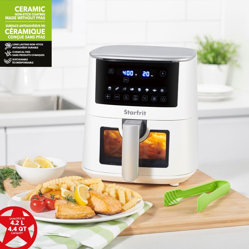 Starfrit Electric Digital Air Fryer - 4.2L Capacity - Ceramic