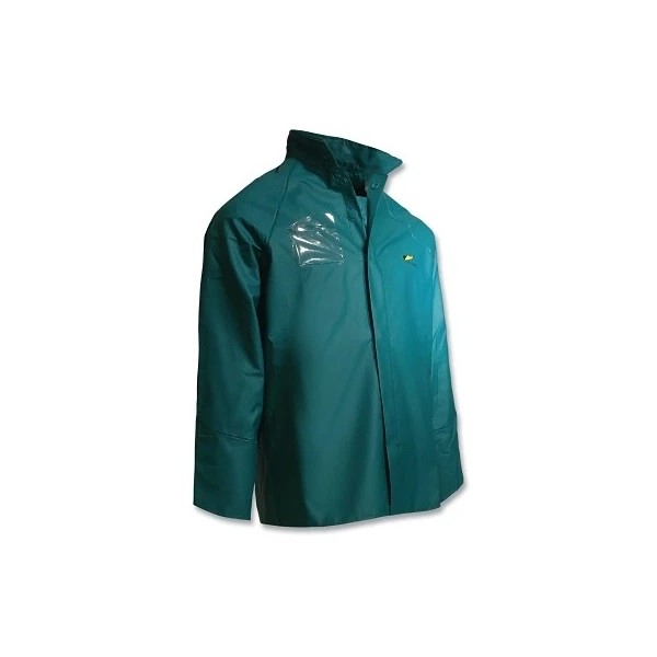 ONGUARD® Sanitex Jacket with Hood Snaps, 2X-Large, PVC, Green Dunlop