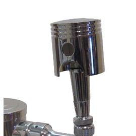Chrome Piston Head Beer Tap Handle Sports Bar Kegerator