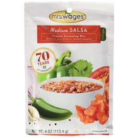 Mrs. Wages Medium Salsa Canning Mix, 4 Oz Packages (Pack of 6)