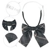 [Elerevyo] Women's Plaid Cotton Pre-tied Funny Bow Tie for Party