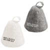 Sugeru Pack of 2 Felt Sauna Hat, Ideal Sauna Hat
