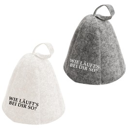 Sugeru Pack of 2 Felt Sauna Hat, Ideal Sauna Hat for Men and Women, Good Quality Sauna Hat, Pair of Sauna Accessories, Sauna Hat, Sauna Hat Felt, for Sauna Lovers a Wellness Experience (WL)