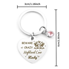 SPMatrix Highland Cow Gifts, Highland Cow Gifts for Women, Highland Cow Ornaments, Cow Gifts, Birthday Gifts for Women Girls, Highland Cow Keychain, Gifts for Women Colleague Friends