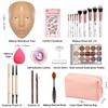 Banugo Makeup Practice Face Board, Silicone Makeup Mannequin Head for
