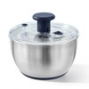 6.34 Qt Stainless Steel Salad Spinner, Large Lettuce Spinner Vegetable
