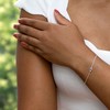 Tuscany Silver Women's Sterling Silver Adjustable Bracelet – Blue CZ