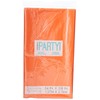 Solid Pumpkin Orange Rectangular Plastic Table Cover (137cm x 274cm)