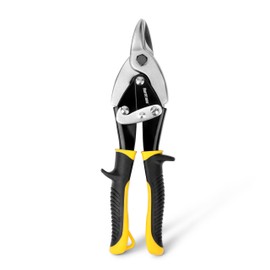 HURRICANE Bulldog Aviation Tin Snips, 9-1/2 Inch. Straight Cut Bulldog Metal Cutters, Bulldog Cut Aviation Snips, Sheet Metal Shears, for HVAC & DIY Projects