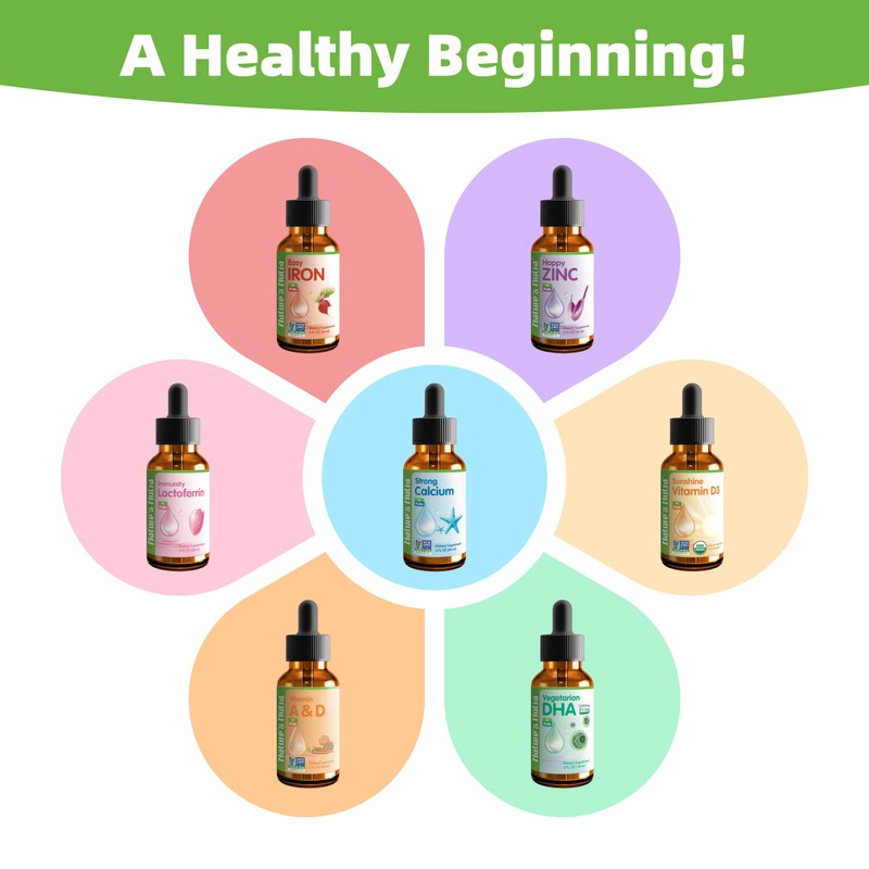 Nature's Nutra Lactoferrin, Premium Liquid Lactoferrin for Baby, Infant, Kids