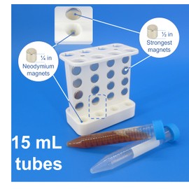 Magnetic Rack for 15 mL Tubes for DNA, RNA and Other biomolecules Purification