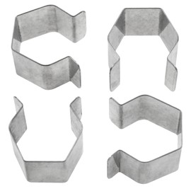 Dookoe Window Bracket Screen Clamps for Installing Sliding Screen, Sliding Screen Door, Patio Screen (Silver) -8PCS