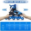 MonSports Adjustable Inline Skates for Kids,Blue Blade Roller Skates with