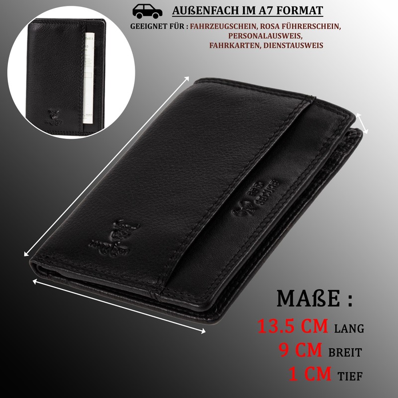 Matador 8107 Wallet, Nappa Black, Classic