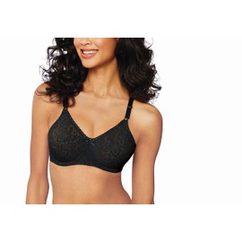 Bali Women's Lace and Smooth Underwire Bra, Black, 36DD