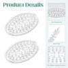 2 Pcs Silicone Soap Holder, Clear Silicone Soap Dish for