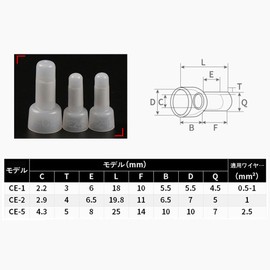 HEJINYUN Closed Terminal Connectors with Insulated Sheath Crimp Terminals CE Type AWG 22-16 16-14 12-10 (Set of 250 Box)