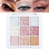 9 Colours Jutqut Glitter Eyeshadow Palette, Sparkling Eyeshadow Palette Shimmer,