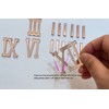 Yuxuanish Rose Gold Roman Numerals (4cm) & Dashes (3cm) for