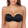 Exclare Women's Push Up Underwire Strapless Multiway Thick Padded Underwire